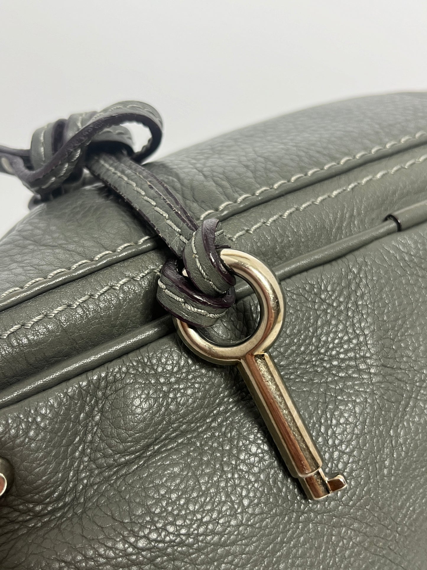 Vintage Chloé Paddington Slouchy Lock Bag - Grey/Silver