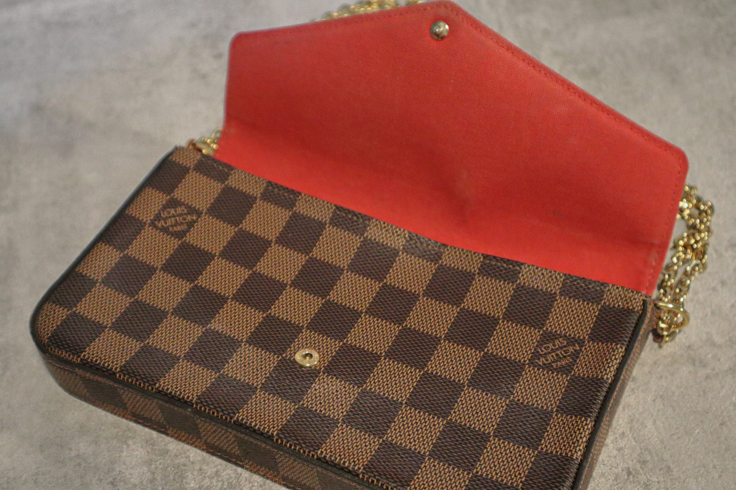 Vintage Louis Vuitton Pochette Félicie - Damier Ebene