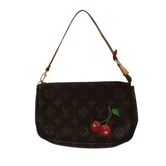 front of louis vuitton takashi murakami pochette